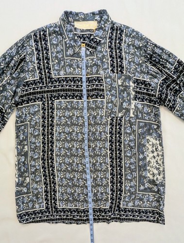 Jen's Pirate Booty Roma Tunic Storm Top Black/White/Blue Floral Women’s M/L -NWT - Picture 14 of 14
