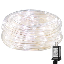 Lighting EVER Plug in Rope Lights with Small Tube, 1/4 in Pencil-Size, 100 LE...