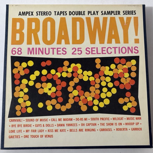Ampex Stereo Sampler Series Broadway Reel To Reel Tape 4-Track 7 1/2 IPS Vintage - Bild 1 von 6