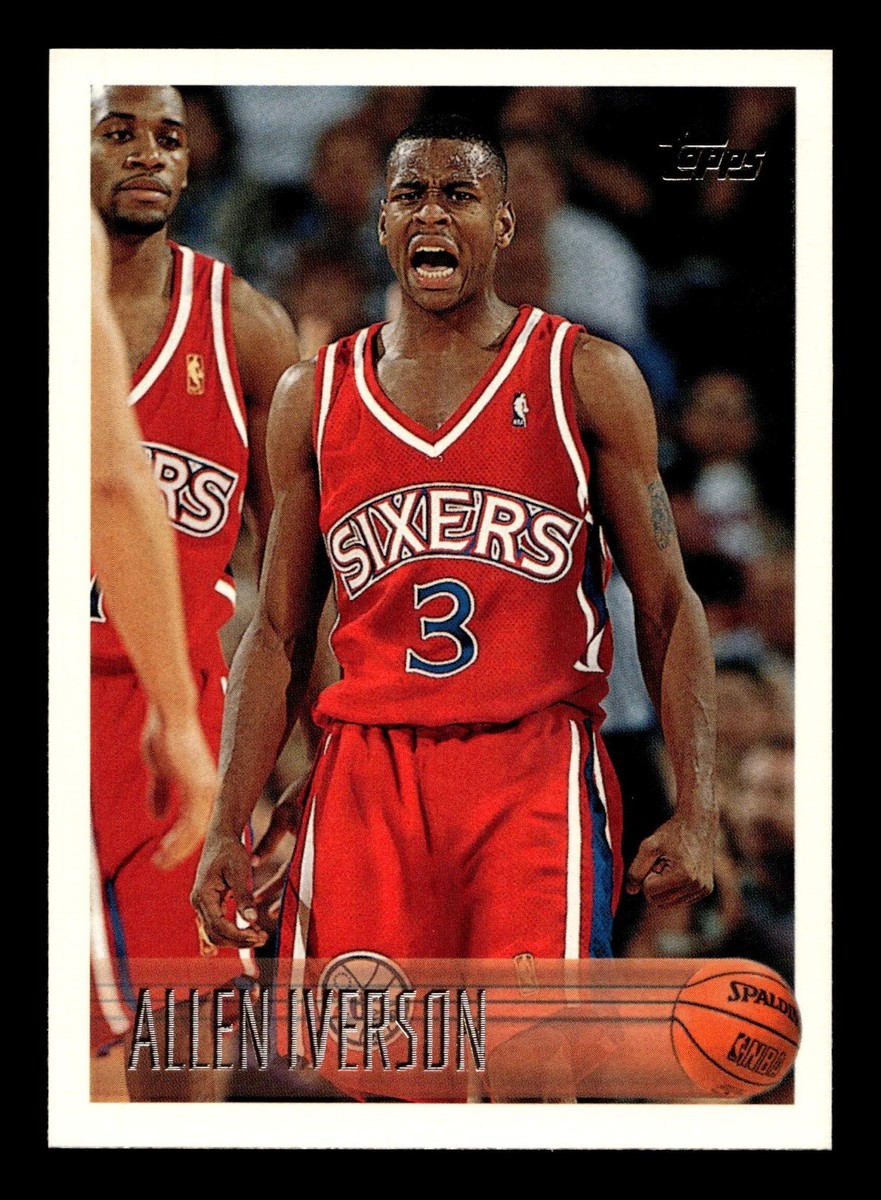 その他 Allen Iverson rc auto topps 1996-97 Topps #171 Allen Iverson RC ROOKIE 76ERS HOF | eBay