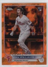 2022 Topps Chrome Sapphire Edition Orange 8/25 Luke Williams #62 3a1