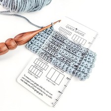 2Pcs Quick Gauge Ruler Gauge Ruler Knitting and Crochet Stitch Gauge Measuring