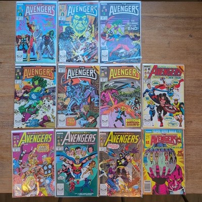 Avengers 294-303, Annual 17: Lot Of 11 (Marvel 1988)  NM   Heavy Metal Epic