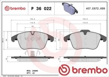 Brembo P36022 Bremsbelagsatz für Scheibenbremse Bremsbelagsatz 