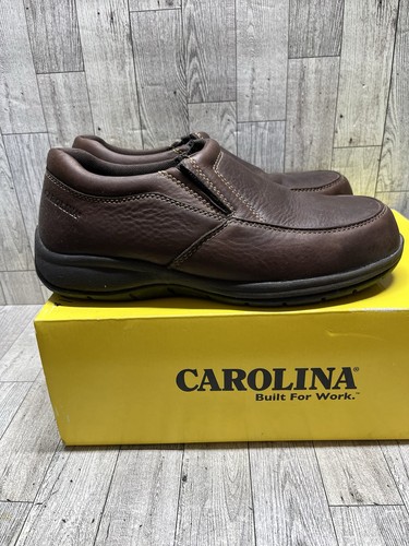 Carolina Steel Toe AeroGrip Slip On Work Shoes CA1562 Men Sz 10.5 2E Brown - Picture 5 of 7