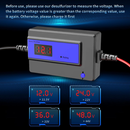 Desolfatore Automatico per Batterie Al Piombo-Acido GEL, AGM, SLA, per Auto, Cam - Foto 7 di 12