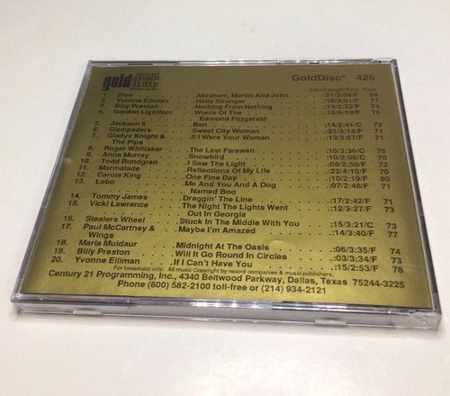 Century 21 Gold Disc No 426 Broadcast Promo CD Jackson 5 Stampeders Marmalade - Picture 5 of 23