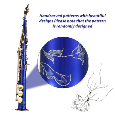 Btuty ソプラノサックス ストレートサックス　⚠️欠品あり Amazon.com: Btuty Brass Straight Soprano Sax Saxophone Bb B Flat