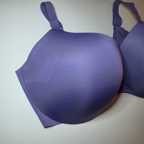 Ambrielle Damen BH 38DDD lila T-Shirt Plunge nahtlos glatt BÜGEL - Bild 3 von 6