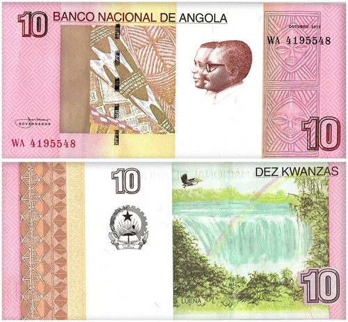Angola 5-10 Kwanzas 2 Pieces Set, 2012, P-151A-151B, UNC - Picture 3 of 3