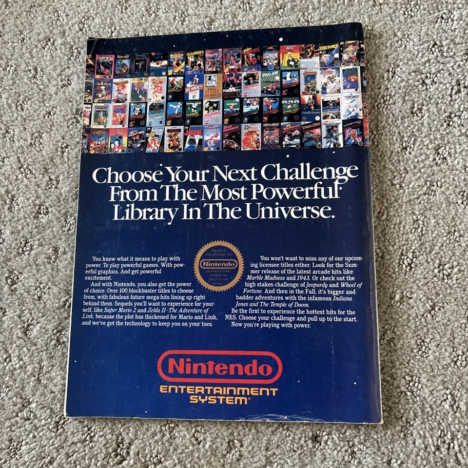 Nintendo Power #1 1988 Super Mario Magazine Cover Free Poster Inside Foto 2 de 2