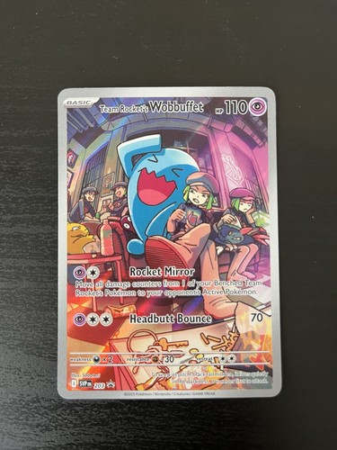Pokémon TCG Team Rockets Wobbuffet 203 Destined Rivals ETB Black Star Promo