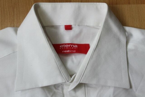 U1411 eterna EXCELLENT Redline Chemise 40 Blanc Unicolore Très Bien - Photo 1/1
