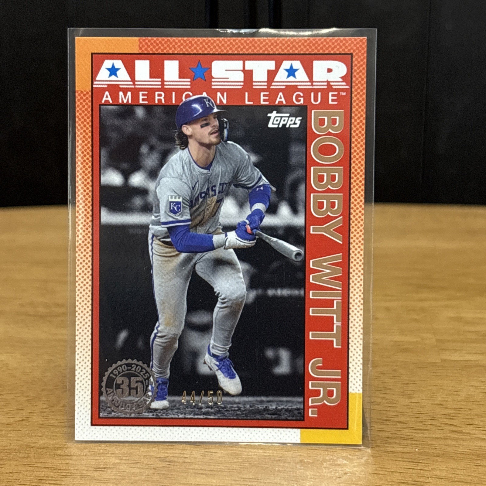 2025 Topps Series 2 - BOBBY WITT JR. 1990 ALL-STAR Gold 44/50 #90AS-50 - Royals