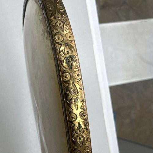 Brass Handled Vanity Mirror - Picture 3 of 7