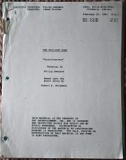 1985 The Twilight Zone "Nightcrawlers" Original Screenplay Script