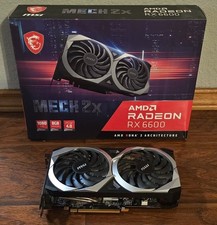 MSI AMD Radeon MECH 2X RX 6600 128-bit 8GB GDDR6 Graphics Card RX 6600 Gaming 8G