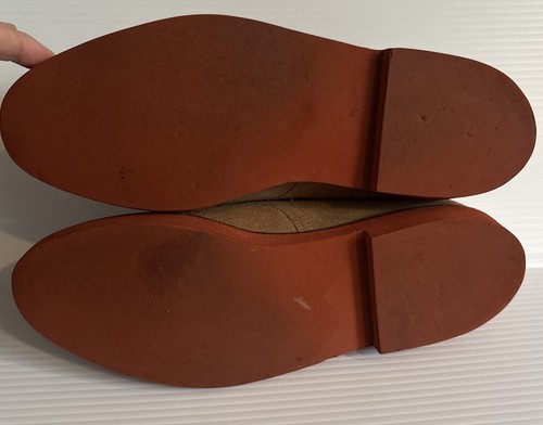 L.L. Zapatos Oxford Bean Classic Bucks 10 D Gamuza Nubuck Bronceado Cordones Preppy Academia - Imagen 7 de 24