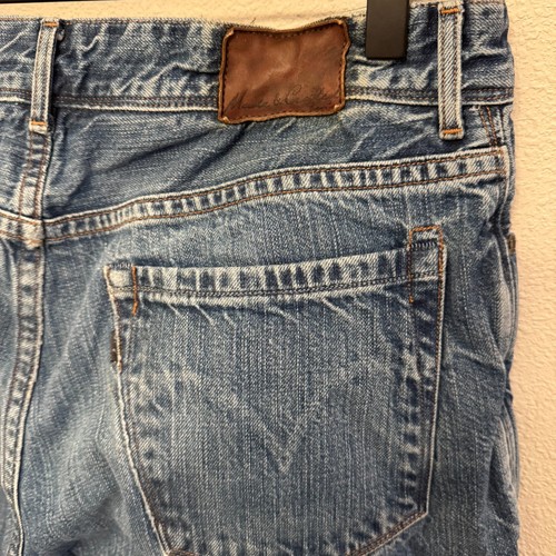 Pantalones de mezclilla rectos Levi's Made And Crafted L01 para hombre 31x31 azul botón mosca - Imagen 10 de 23