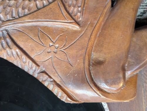 Folk Dancer Wooden Filipino Wall Art Carved Man & Woman 1970s Vtg Mid Century - Picture 6 of 24