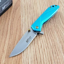 MTech Spring Assisted Folding Knife 2.88" 3Cr13MoV Steel Blade Aluminum Handle