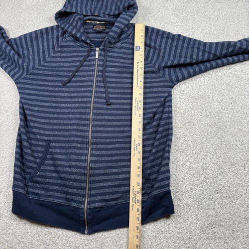 Pendleton Hoodie Herren Large blau gestreift Reißverschluss Pullover - Bild 5 von 6