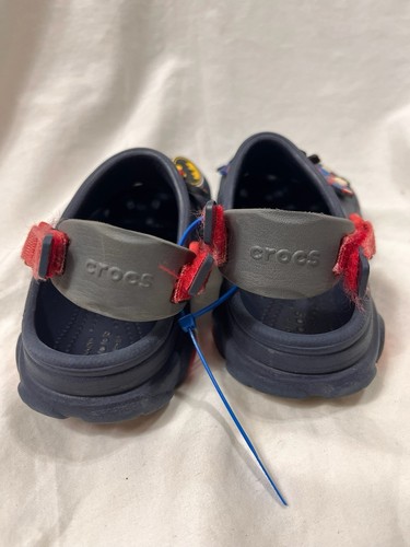 CROCS Shoes Size C 11 Navy Blue Boys Girls Kids Classic Clogs w/ Jibbitz Hero - Picture 4 of 8