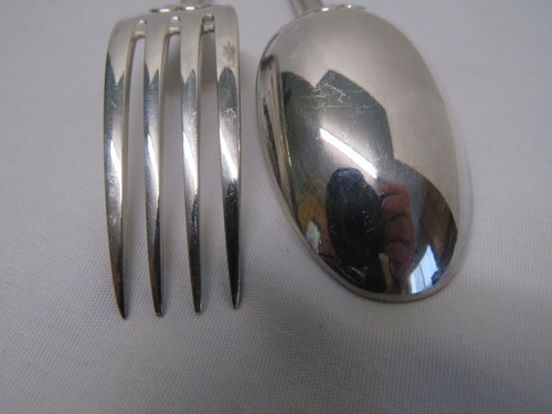 Ravinet d'Enfert Französisches Versilbertes Besteck Dauphin Gabel Löffel - Bild 7 von 7