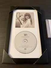 Taylor Swift The Tortured Poets Department CD With Hand Signed Photo Heart TTPD