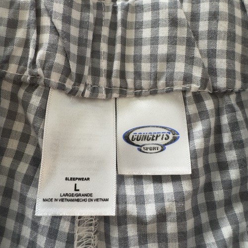 Concept Sports grau Gingham Steelers Pyjama Lounge Hose Taschen Damen Gr. L " - Bild 4 von 11