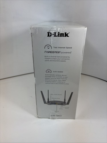 D-Link EXO AC1900 Dual Band Smart Mesh (DIR-1960-US) WiFi Router New Sealed - Picture 2 of 6