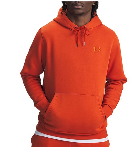 Under Armour Icon Fleece Hoodie Earthen Orange Men's - Picture 1 of 3