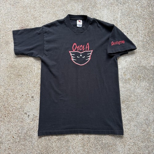 RARE VINTAGE 90s Ricky Oyola Silver Star Skateboard Skate Deck Shirt Size L