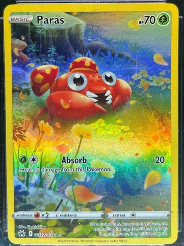 Pokémon Karte Paras Galarian Gallery #GG32/GG70 2023 Krone Zenith