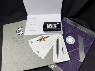 Montblanc Books Paperweight Writing Pad And Pen