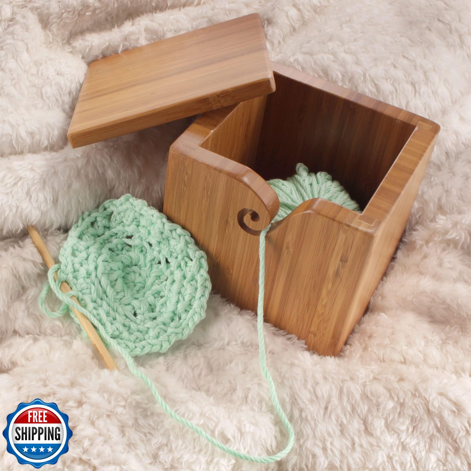 JubileeYarn Bamboo Cotton Chunky Yarn - 100g/Ball - Cherry Red - 2 Balls