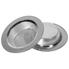  2 Pcs Spülbeckensieb Edelstahl Abflusssieb Waschbecken Abflussfilter