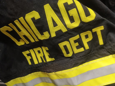 Chicago fire department, firefighter turnout coat size 54 chest 34.5 sleeve