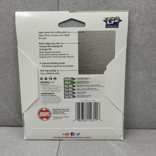 Shop Smith Film Finishing Sheets P80 Step 1 Coarse Removel 5 Sheet Pack New - Picture 2 of 8