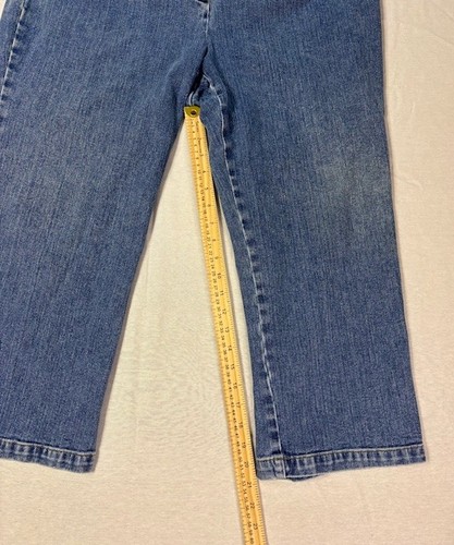 Jones Sport Women's Blue Denim Jeans Wide Leg High Rise Stretch (Size 18) - Picture 3 of 7