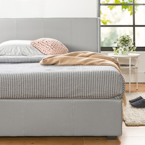 Zinus Bed Frame Queen Double Size Gas Lift Storage Upholstered Mattress Base - Picture 7 of 31