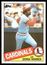 1985 Topps #60 George Hendrick St. Louis Cardinals baseball card