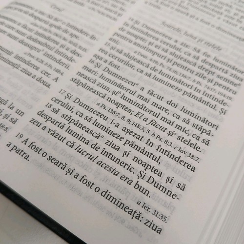 Romanian Bible Biblia Română References Vinyl Covered hardback Present Gift - Imagen 14 de 24