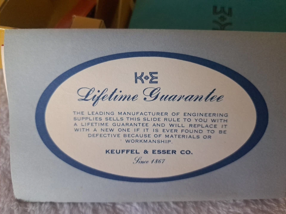 Regla deslizante Keuffel & Esser K&E 68 1100 vintage con estuche de cuero Deci Lon 10 ~ Nuevo de Lote Antiguo Foto 4 de 4