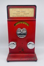 Rare Complete Antique 1930s Advance Coin Op Penny Arcade Electric Shock Machine