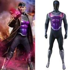 Gambit Jumpsuit Remy Etienne LeBeau Cosplay Costume Suit Adult Kids Halloween