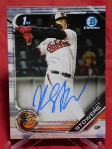 2019 Bowman Draft Chrome 1st Kyle Stowers On Card Auto Autograph