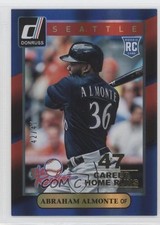 2014 Panini Donruss The Rookies Gold Career Stat Line 42/47 Abraham Almonte fm0