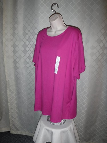 Size Plus Short Sleeve Women's T-Shirts ,3X,2X,1X,0X,Croft & Barrow Multi Color - Picture 675 of 679