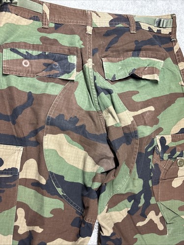 Army Cargo Woodland Camo Military Trousers 4210-01-493-5416 Size Medium Regular - Picture 8 of 12